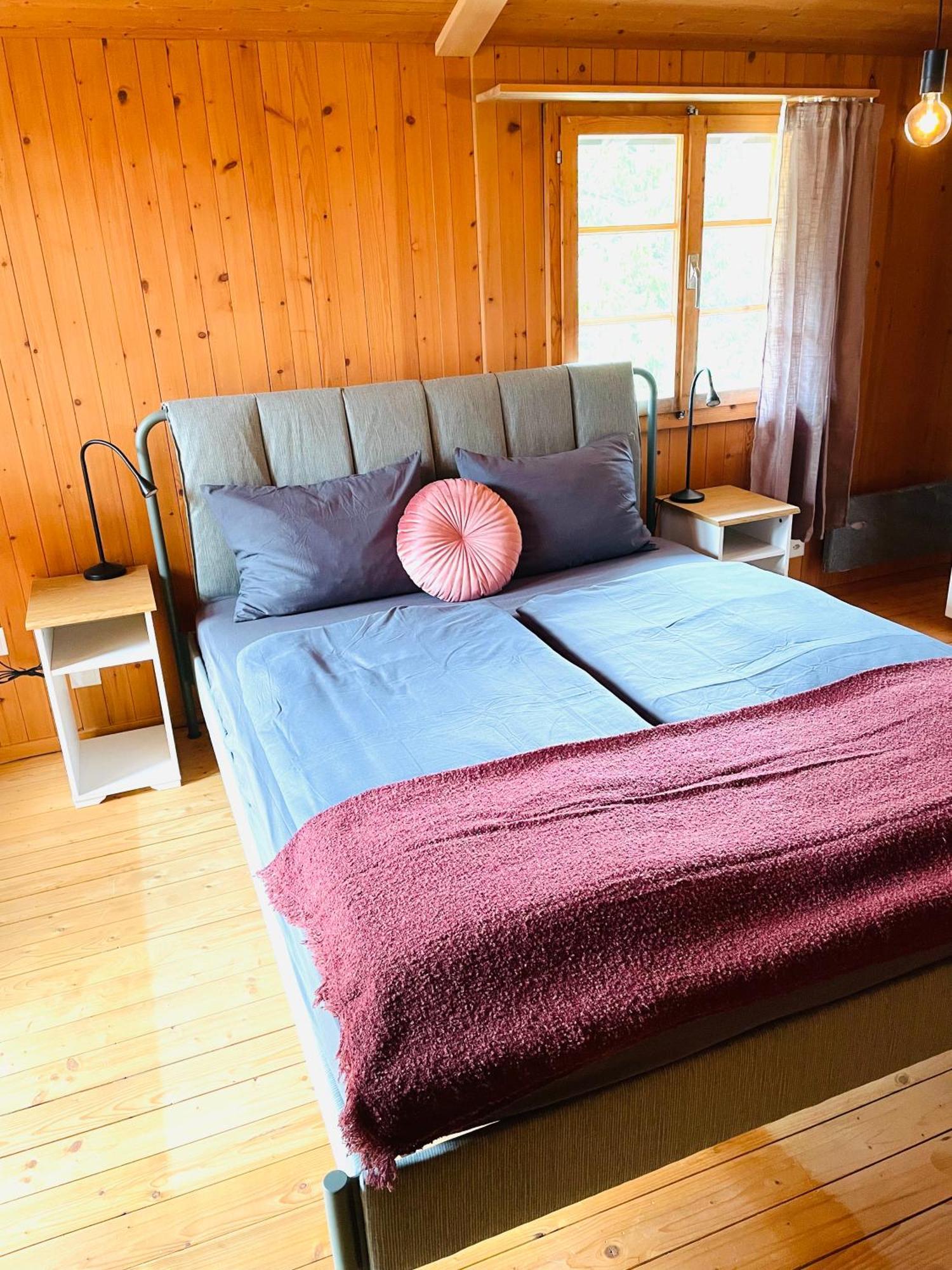 Lovely & Great Equipped Wooden Alp Chalet Flat Kandersteg Exteriör bild